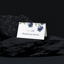 Wildblüte | Classic Blue Bohemisch Garden Blume Platzkarte