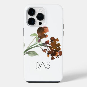 Wildblüte Terrakotta Orange Bohemian Maßanfertig iPhone 14 Pro Max Hülle