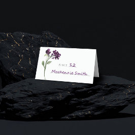 Wildblüte | Tief Lila Blume im Bohemischen Garten Platzkarte