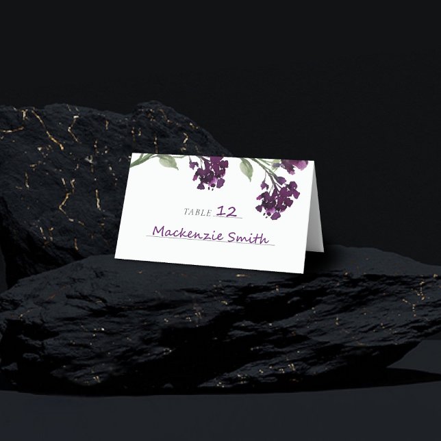 Wildblüte | Tief Lila Blume im Bohemischen Garten Platzkarte (Von Creator hochgeladen)