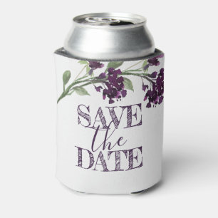 Wildblüte Tief Lila Save the Date Bohemisch Dosenkühler