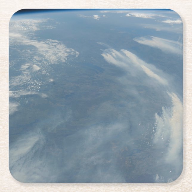 Wildbrände im Südosten von James Bay in Quebec, Ka Rechteckiger Pappuntersetzer (Vorderseite)