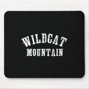 Wildcat Mountain Grungy Rustic Artisian Bold Skifa Mousepad