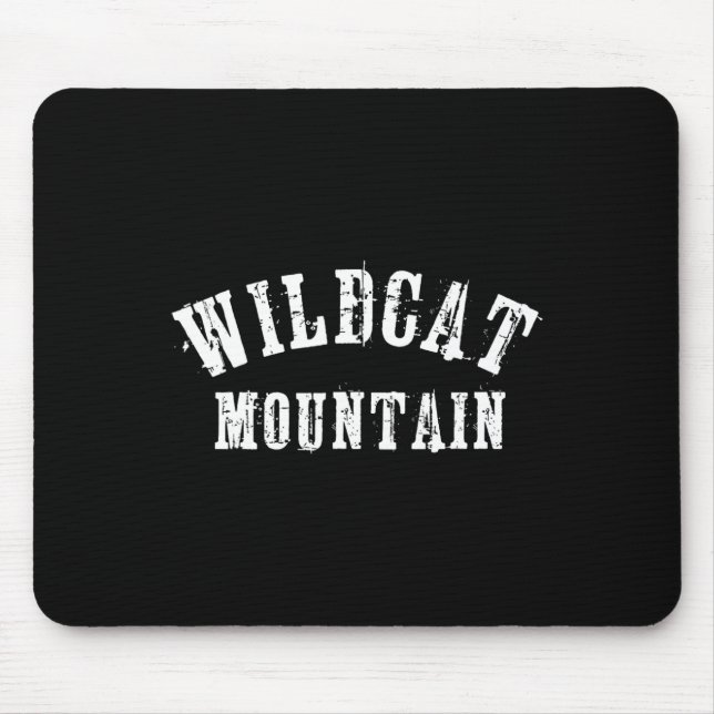 Wildcat Mountain Grungy Rustic Artisian Bold Skifa Mousepad (Vorne)