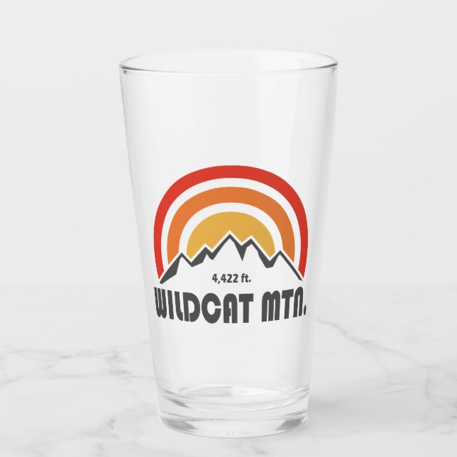 Wildcat Mountain New Hampshire Glas (Vorderseite)