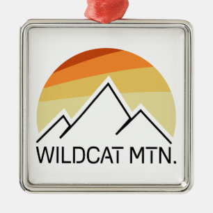 Wildcat Mountain New Hampshire Retro Ornament Aus Metall