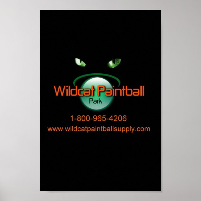 Wildcat Paintball Poster (Vorne)