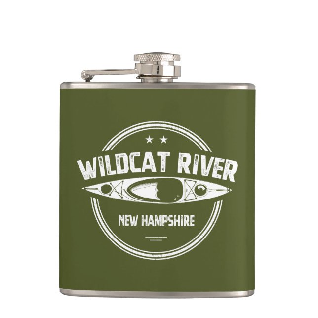 Wildcat River New Hampshire Kayak Flachmann (Vorderseite)