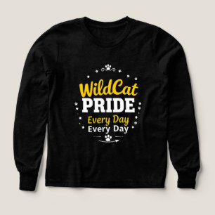 WildCat-Stolz-T-Shirt für jeden Tag Schulgeist