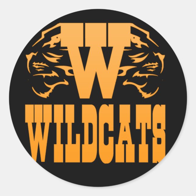 WILDCATS RUNDER AUFKLEBER (Vorderseite)