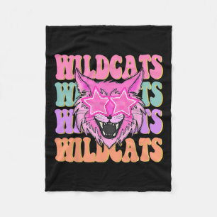 Wildcats School Mascot Fleecedecke