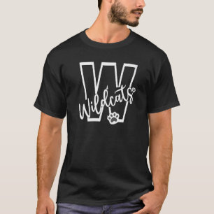 Wildcats School Sports Fan Team Spirit Football Ba T-Shirt