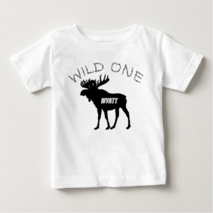 Wilde 1. Geburtstagsmuschelkreaturen Baby T-shirt
