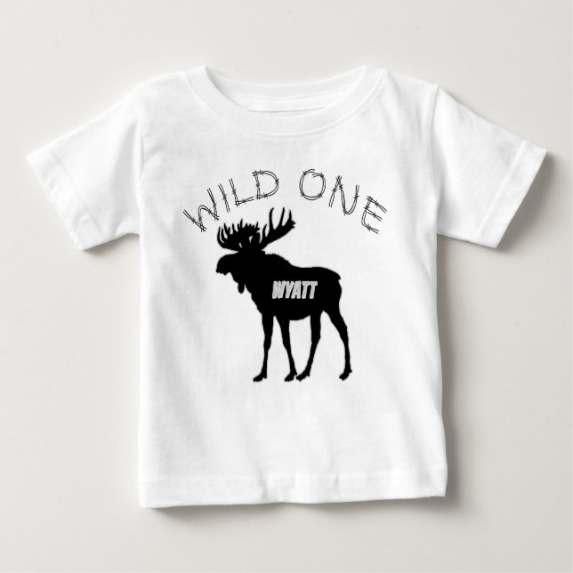 Wilde 1. Geburtstagsmuschelkreaturen Baby T-shirt (Vorderseite)