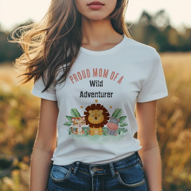 Wilde Adventurer Jungle Safari Tiere Geburtstag T-Shirt (Von Creator hochgeladen)