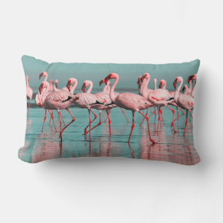 Wilde afrikanische Flamingos Lendenkissen