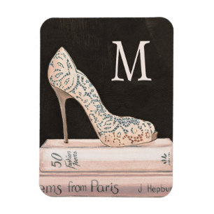 Wilde Apple   elegante Absatz-Mode des Monogramm-  Magnet
