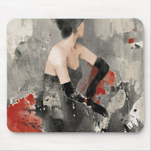 Wilde Apple Vintage Watercolor-Frau Mousepad