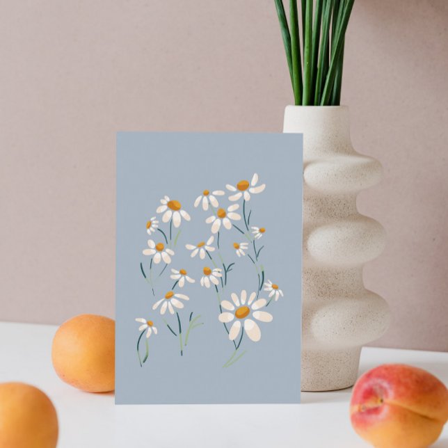 Wilde Ästhetik Chamomile Delikate Blume Postkarte (Von Creator hochgeladen)