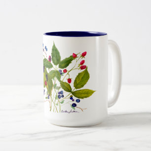wilde Beerenkaffee-Tasse Zweifarbige Tasse