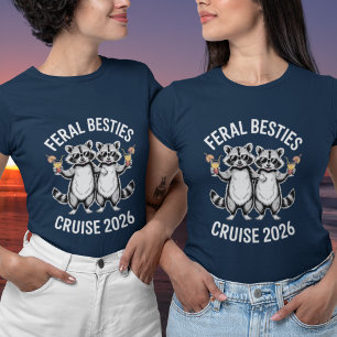 Wilde beste Freundinnen Waschbär passende beste Fr Tri-Blend Shirt