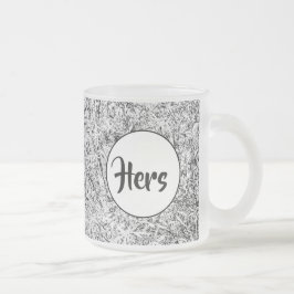 Wilde Blätter. Abstrakte Naturkunst Mattglastasse