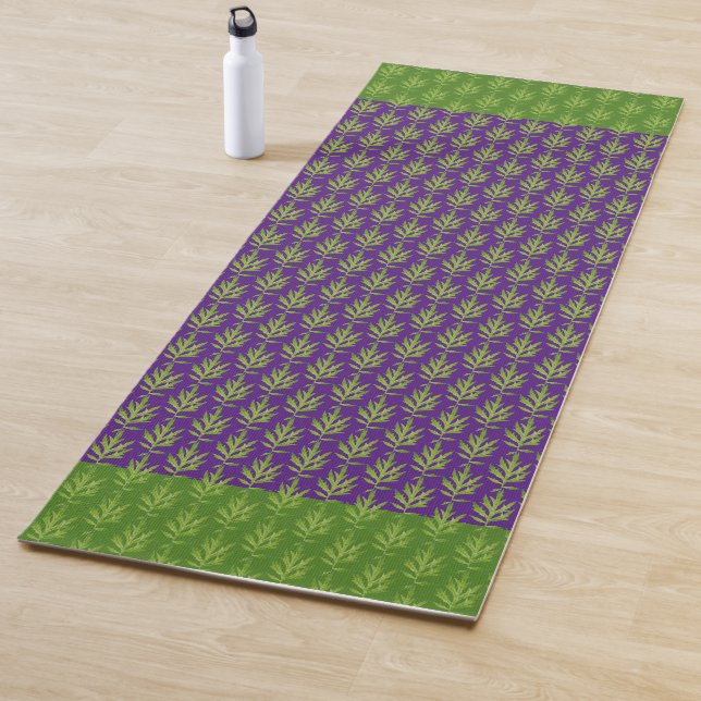 Wilde Blätter auf einer Yoga Mat Yogamatte (Beispiel)