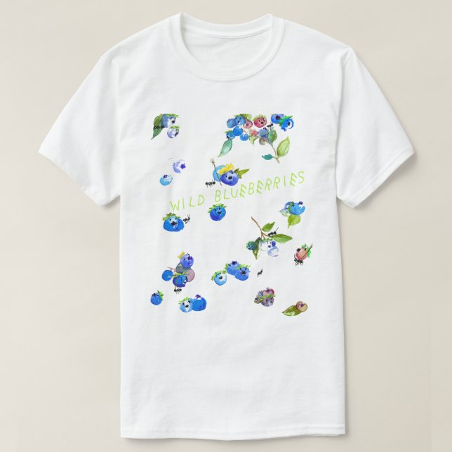 Wilde Blaubeere T-Shirt (Design vorne)