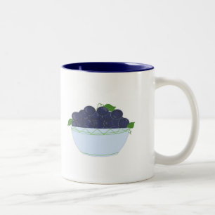 Wilde Blaubeeren Zweifarbige Tasse