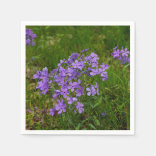 Wilde Blaue Phlox Serviette