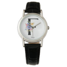 Wilde Blume Alphabet F Watch