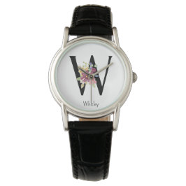 Wilde Blume Alphabet W Watch Armbanduhr