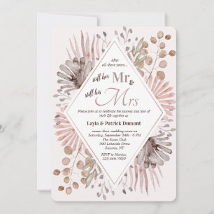Wilde Blume Aquarell Einladung