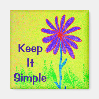 Wilde Blume Behalte einfach Magnet