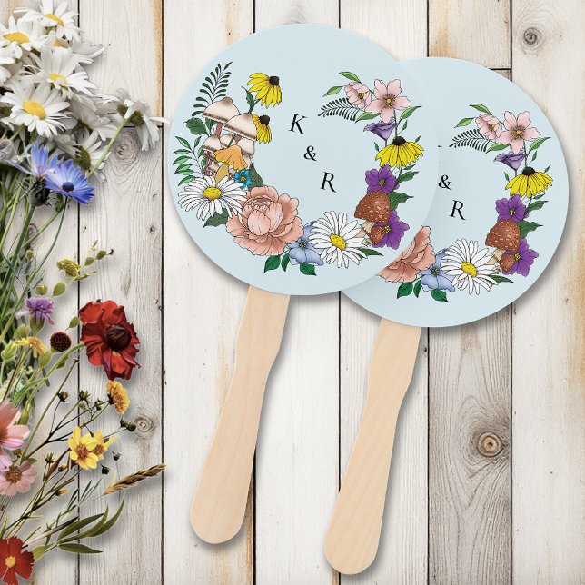 Wilde Blume Blumenblauer Pilz Fächer (Von Creator hochgeladen)