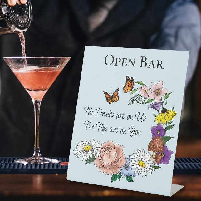 Wilde Blume Blumenblauer Pilz Sockelschild (Von Creator hochgeladen)