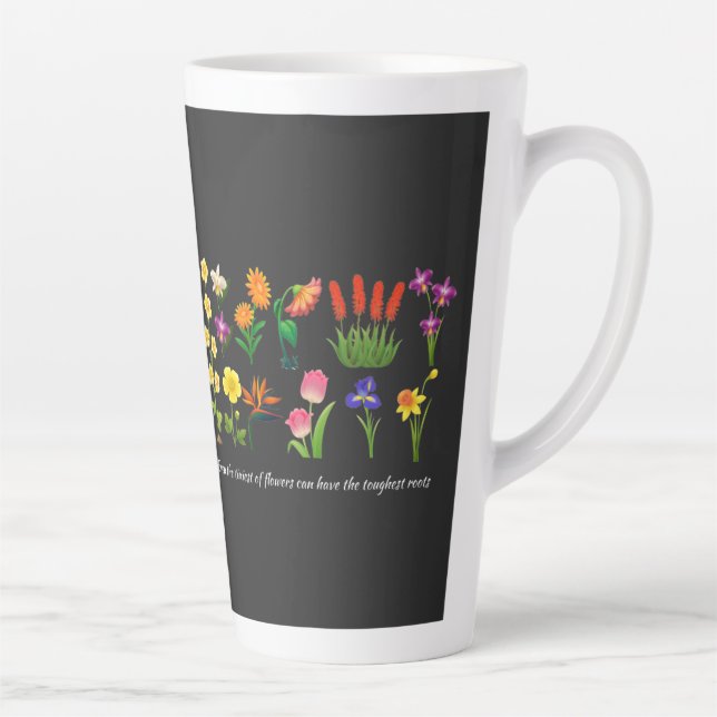 Wilde Blume Blumenfrauen und -mädchen Milchtasse (Rechts)