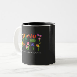 Wilde Blume Blumenfrauen und -mädchen Zweifarbige Tasse