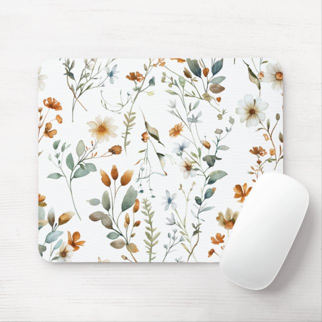 Wilde Blume Boho Mousepad (Mit Mouse)