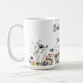 Wilde Blume Botanical Boho Babydusche Kaffeetasse