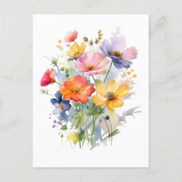Wilde Blume botanisch Postkarte
