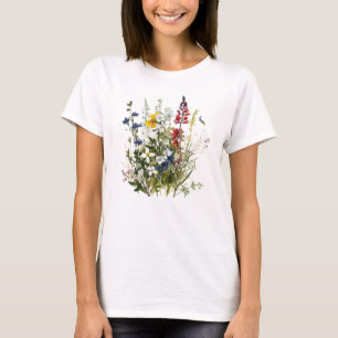 Wilde Blume Botanische Blume Natur Colorfull T-Shirt