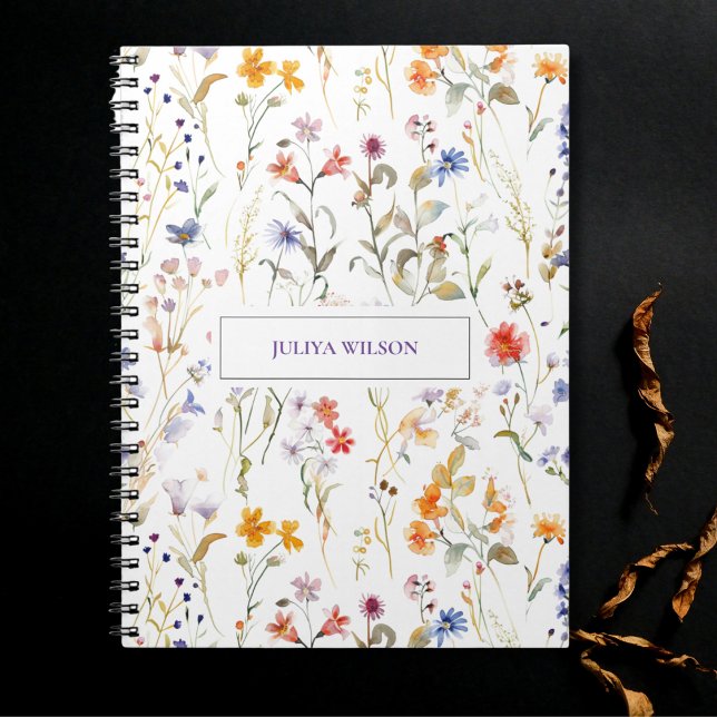Wilde Blume bunt Notizblock (Von Creator hochgeladen)