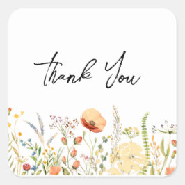 Wilde Blume Danke, dass du Sticker hast