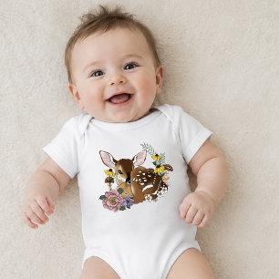 Wilde Blume Fawn Blue Baby Strampler
