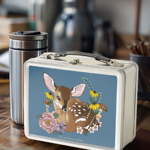 Wilde Blume Fawn Blue Metall Brotdose