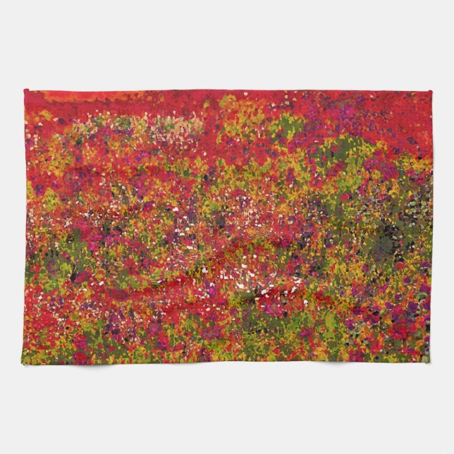 Wilde Blume Feldmalerei - Küchentücher (Horizontal)