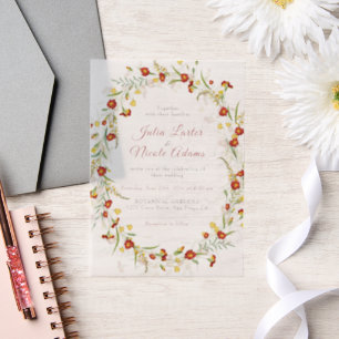 Wilde Blume Gelbe Marigold Foliage Hochzeit