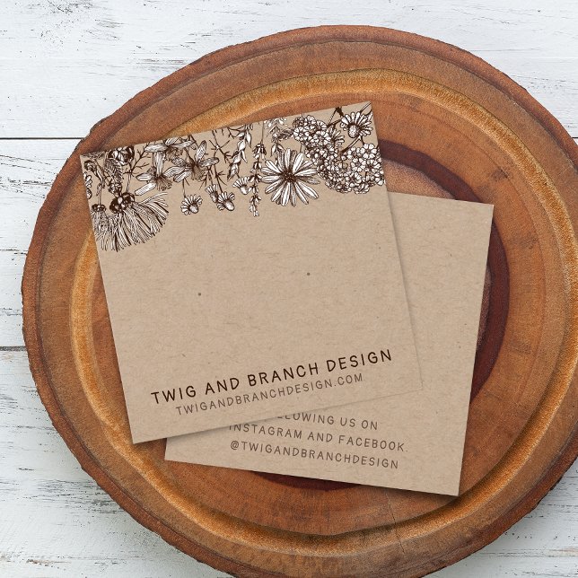 Wilde Blume Gestohlene Anzeigetafel (Wild Flowers Stud Earring Display Card)