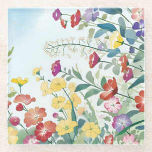 Wilde Blume Glasuntersetzer